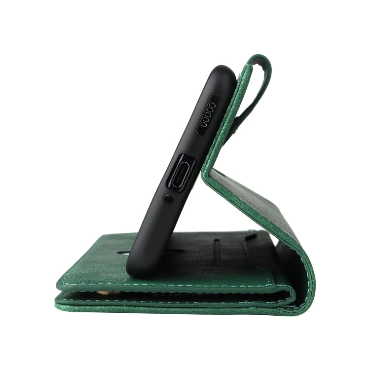 For OnePlus 10 Pro 5G Rivet Buckle 9 Cards Three Fold Leather Phone Case