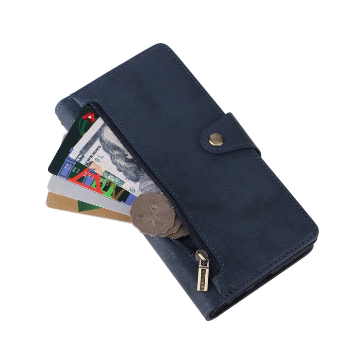 For Xiaomi 11T Rivet Buckle 9 Cards Three Fold Leather Phone Case