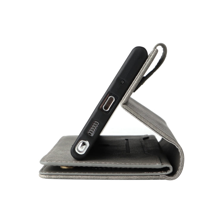 For Xiaomi 11T Rivet Buckle 9 Cards Three Fold Leather Phone Case