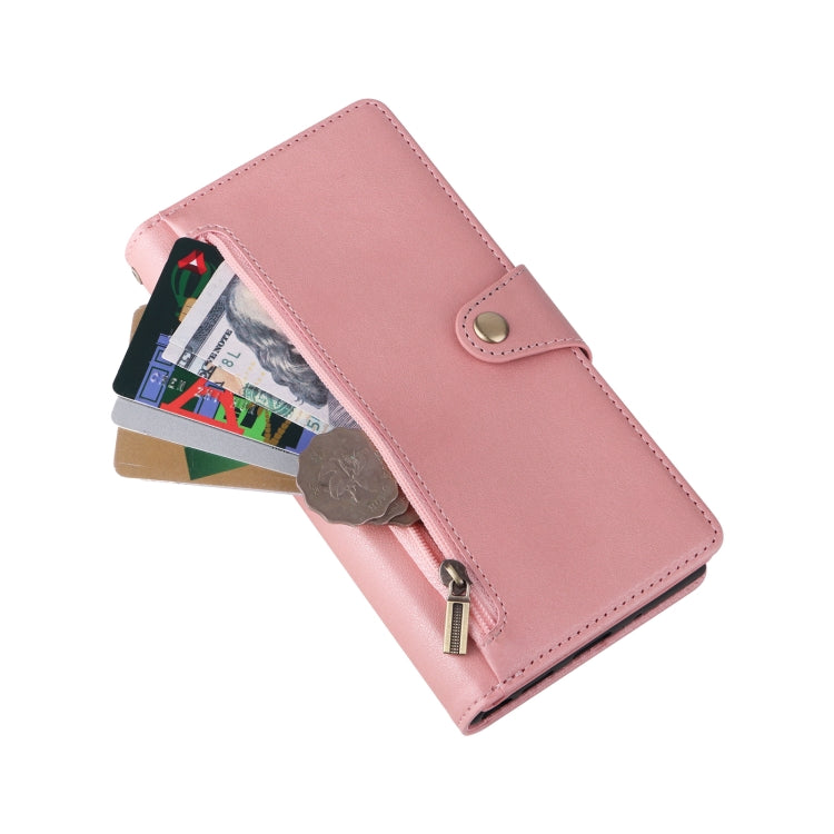 For Xiaomi 11T Rivet Buckle 9 Cards Three Fold Leather Phone Case