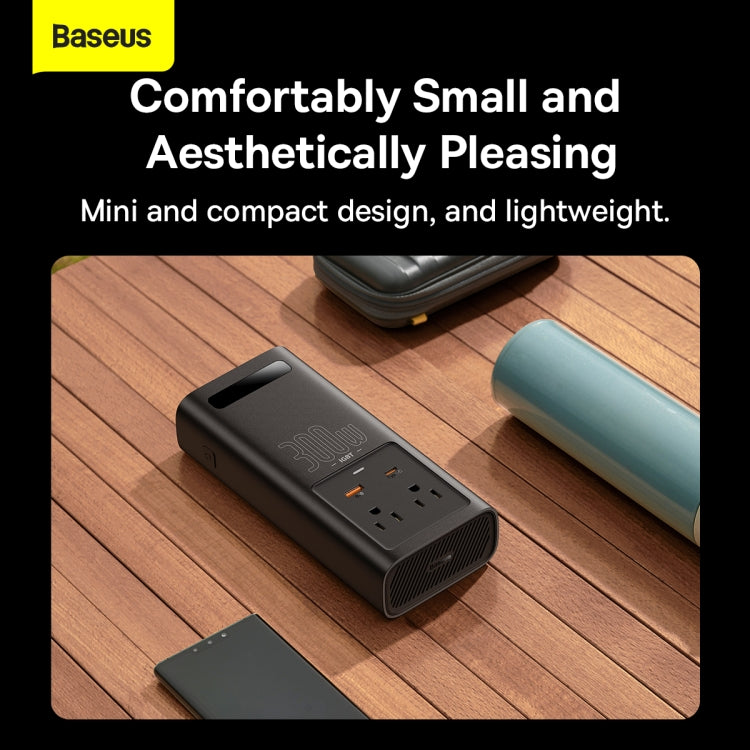 Baseus BS-CI30-01 300W IGBT Power Inverter 110V US/JP(Black)