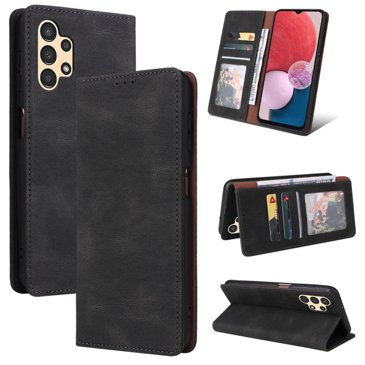 For Samsung Galaxy A13 4G Simple Suction Closure Leather Phone Case