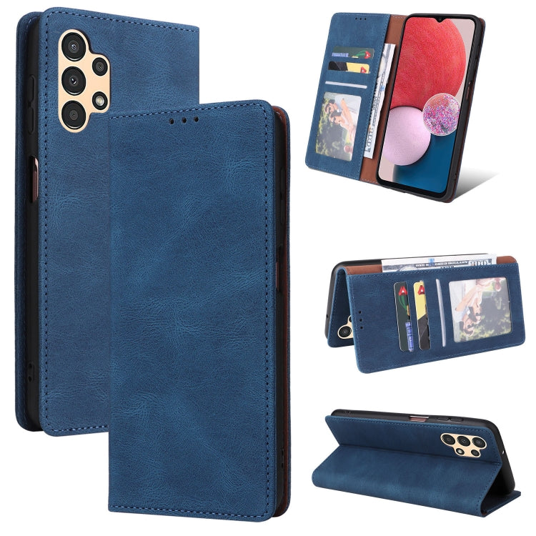 For Samsung Galaxy A13 4G Simple Suction Closure Leather Phone Case
