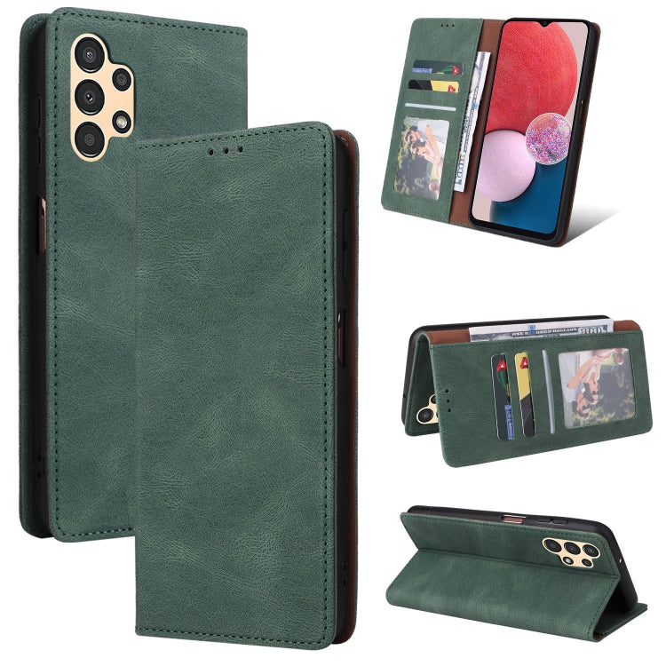 For Samsung Galaxy A13 4G Simple Suction Closure Leather Phone Case