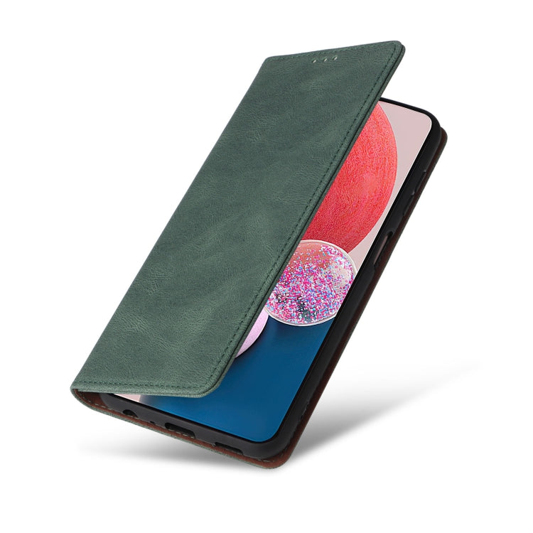 For Samsung Galaxy A13 4G Simple Suction Closure Leather Phone Case