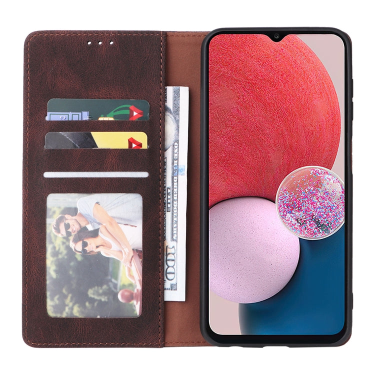 For Samsung Galaxy A13 4G Simple Suction Closure Leather Phone Case