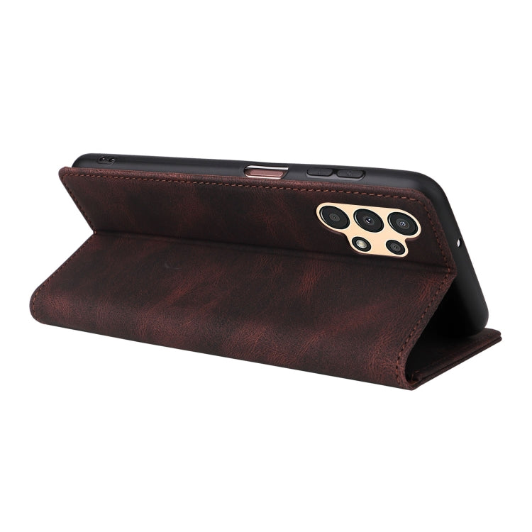 For Samsung Galaxy A13 4G Simple Suction Closure Leather Phone Case