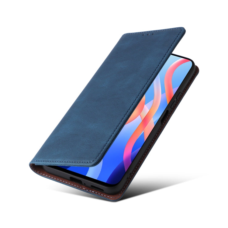 For Xiaomi Redmi Note 11 4G International Simple Suction Closure Leather Phone Case