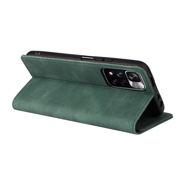 For Xiaomi Redmi Note 11 Pro Simple Suction Closure Leather Phone Case