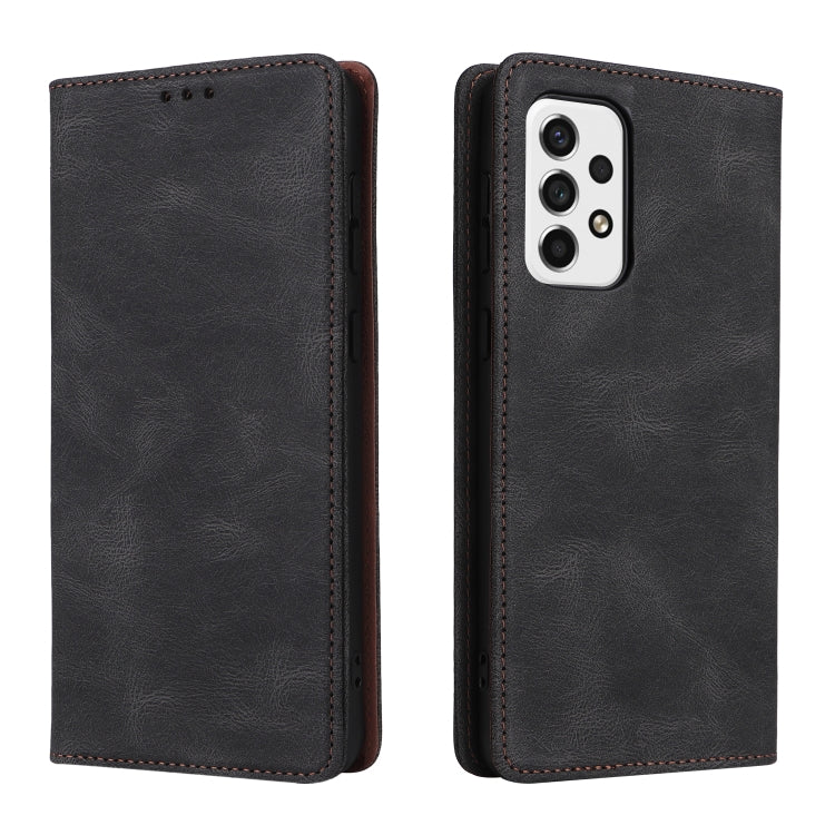 For Samsung Galaxy A73 5G Simple Suction Closure Leather Phone Case