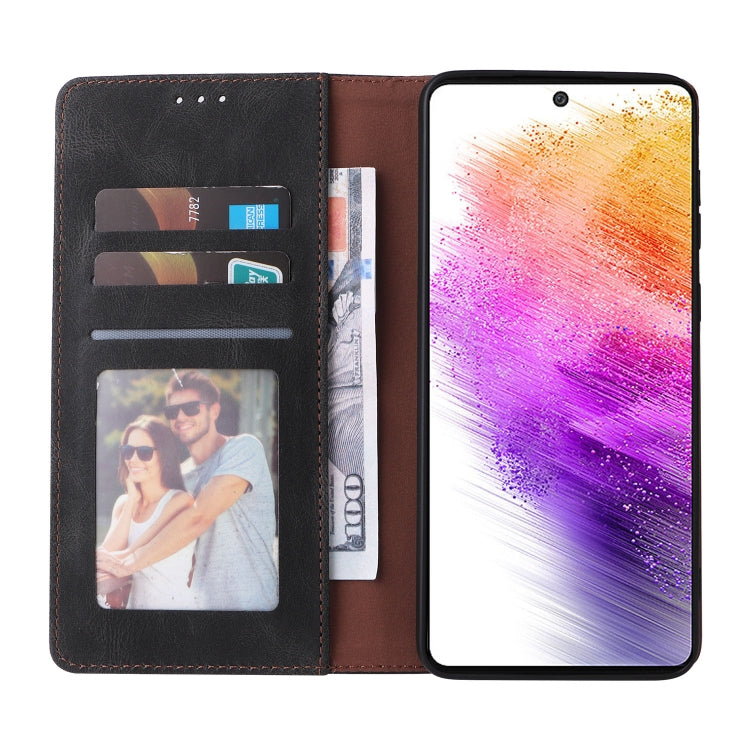For Samsung Galaxy A73 5G Simple Suction Closure Leather Phone Case