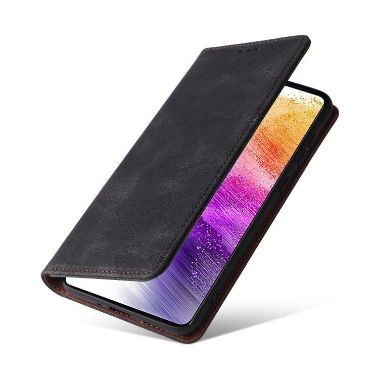 For Samsung Galaxy A73 5G Simple Suction Closure Leather Phone Case