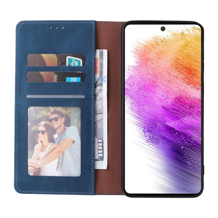 For Samsung Galaxy A73 5G Simple Suction Closure Leather Phone Case