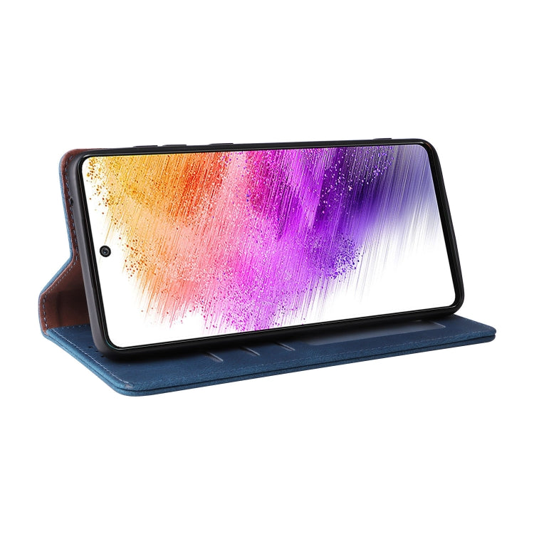 For Samsung Galaxy A73 5G Simple Suction Closure Leather Phone Case