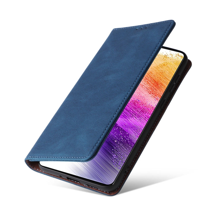 For Samsung Galaxy A73 5G Simple Suction Closure Leather Phone Case