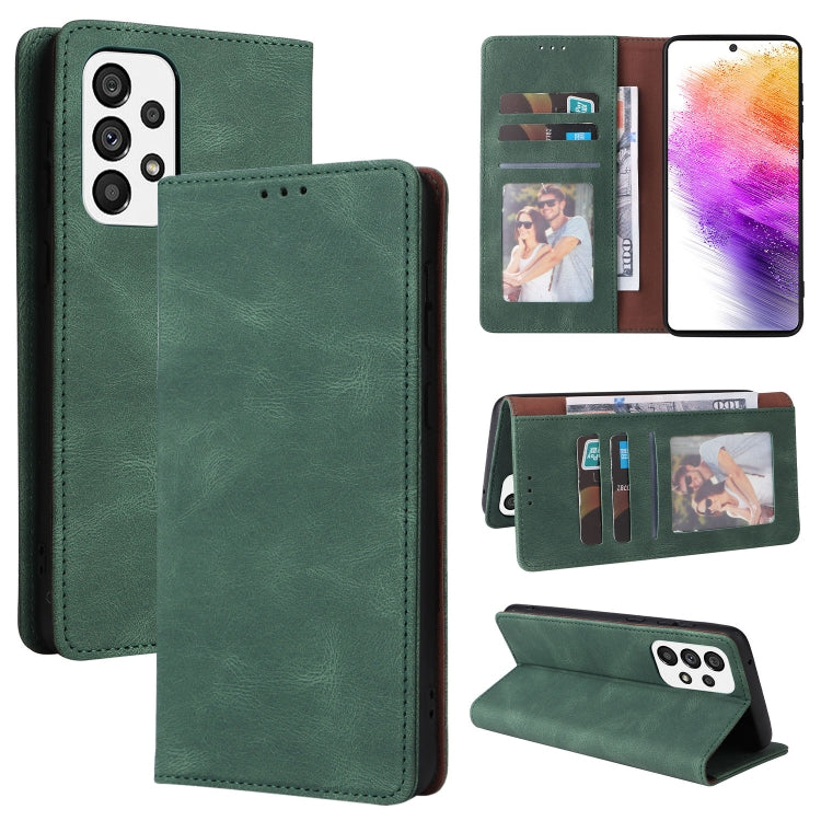 For Samsung Galaxy A73 5G Simple Suction Closure Leather Phone Case