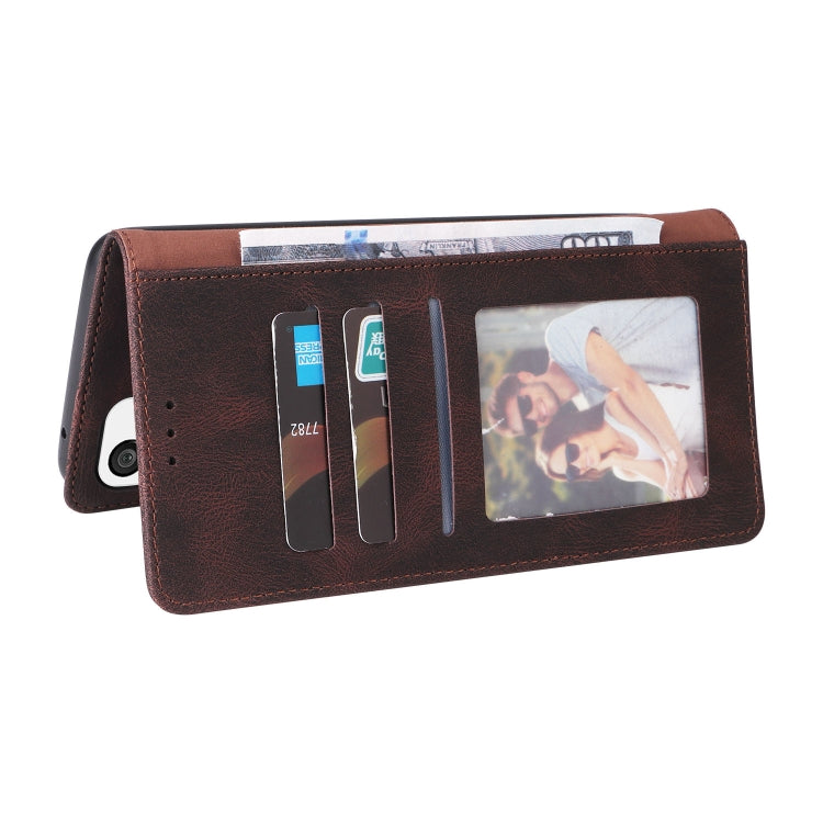 For Samsung Galaxy A73 5G Simple Suction Closure Leather Phone Case