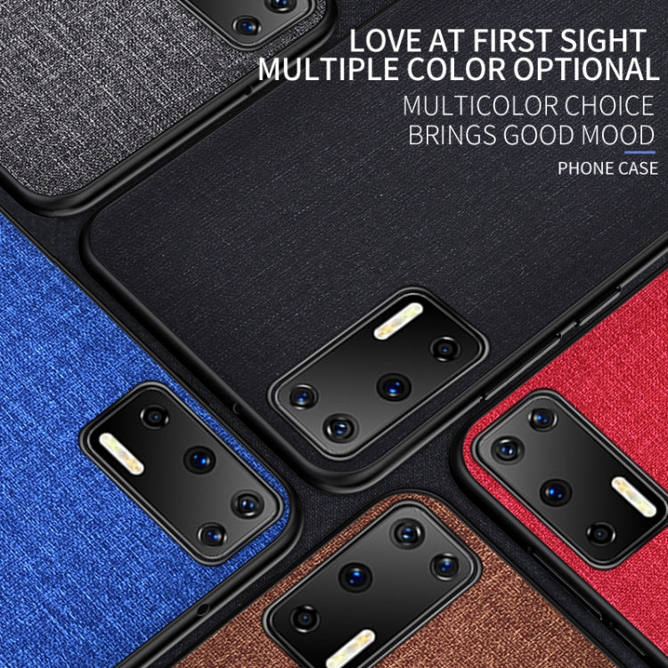 For Huawei P40 Shockproof Cloth Texture PC + TPU Protective Case