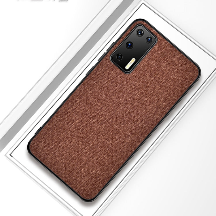 For Huawei P40 Shockproof Cloth Texture PC + TPU Protective Case