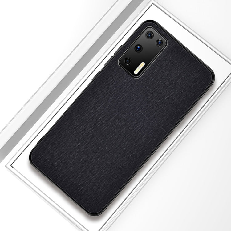 For Huawei P40 Shockproof Cloth Texture PC + TPU Protective Case