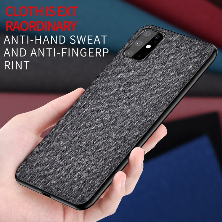For Galaxy S20+ Shockproof Cloth Texture PC + TPU Protective Case