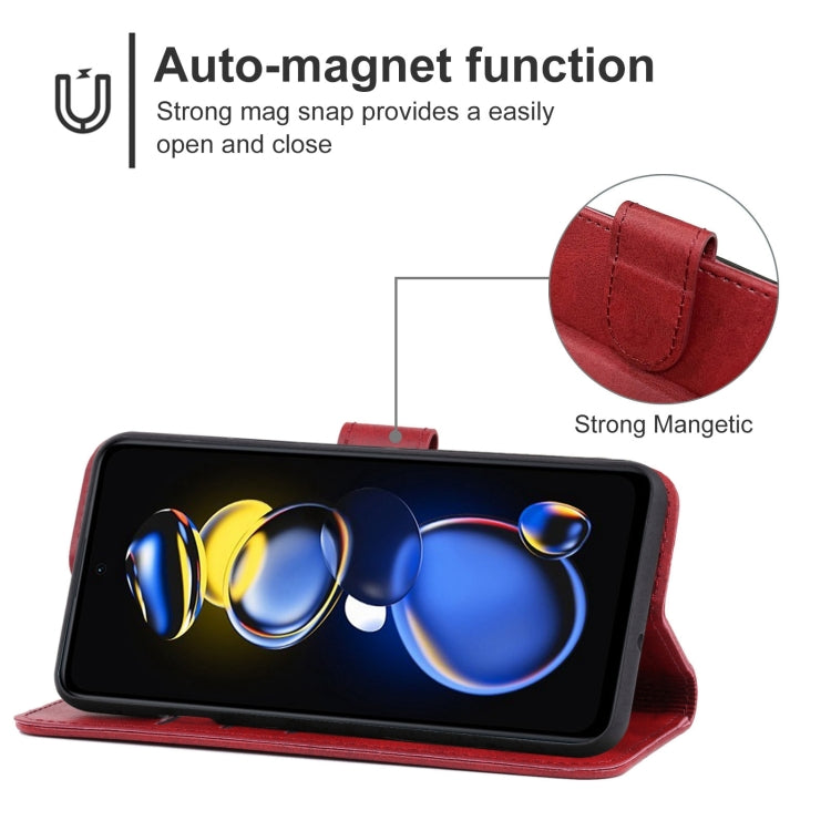 For Xiaomi Redmi Note 11T Pro Leather Phone Case