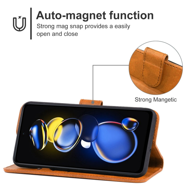 For Xiaomi Redmi Note 11T Pro+ Leather Phone Case