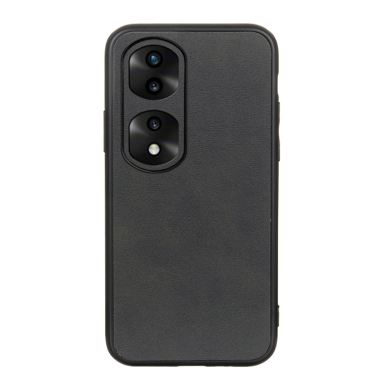 For Honor 70 Pro Fine Hole Version Two-color Cowhide Texture PU Shockproof Phone Case
