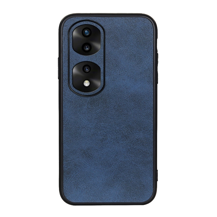 For Honor 70 Pro Fine Hole Version Two-color Cowhide Texture PU Shockproof Phone Case