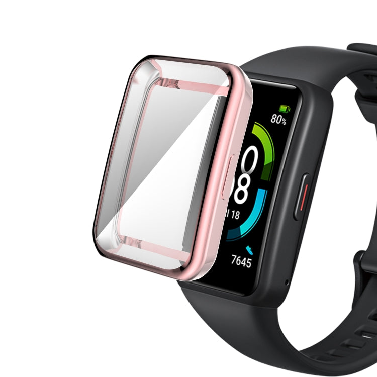 For Huawei Band 7 Full Coverage Electroplating TPU Watch Case
