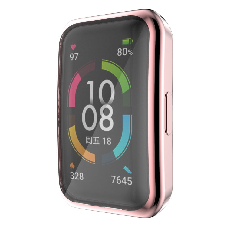 For Huawei Band 7 Full Coverage Electroplating TPU Watch Case