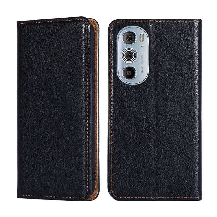 For Motorola Moto Edge+ 2022 / Edge 30 Pro Pure Color Magnetic Leather Phone Case