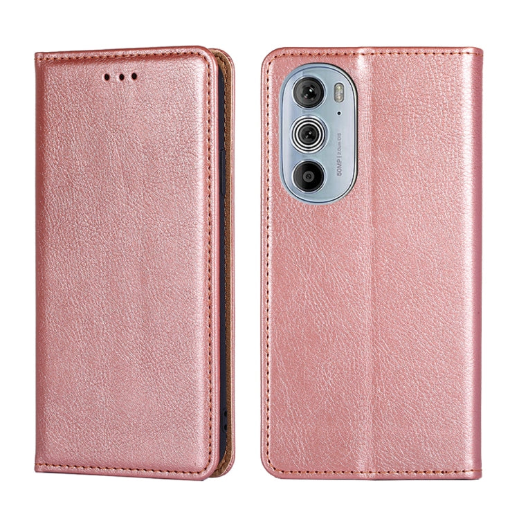 For Motorola Moto Edge+ 2022 / Edge 30 Pro Pure Color Magnetic Leather Phone Case