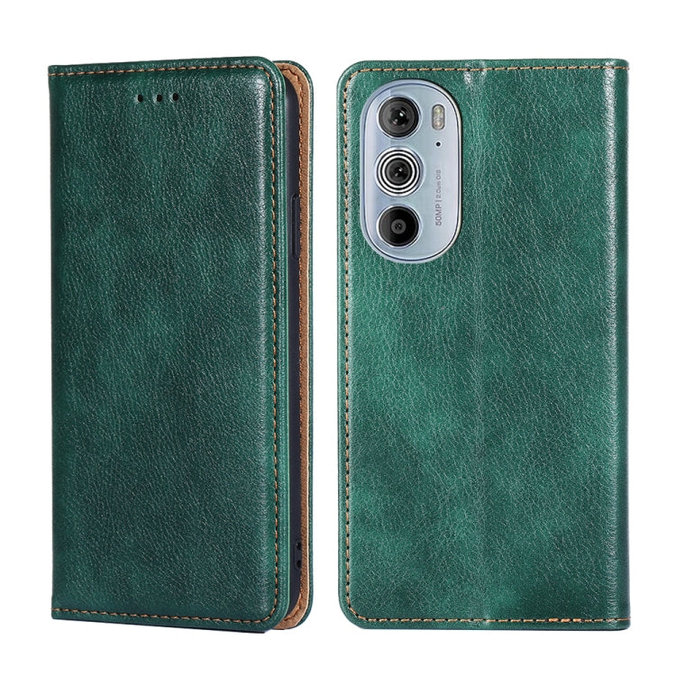 For Motorola Moto Edge+ 2022 / Edge 30 Pro Pure Color Magnetic Leather Phone Case