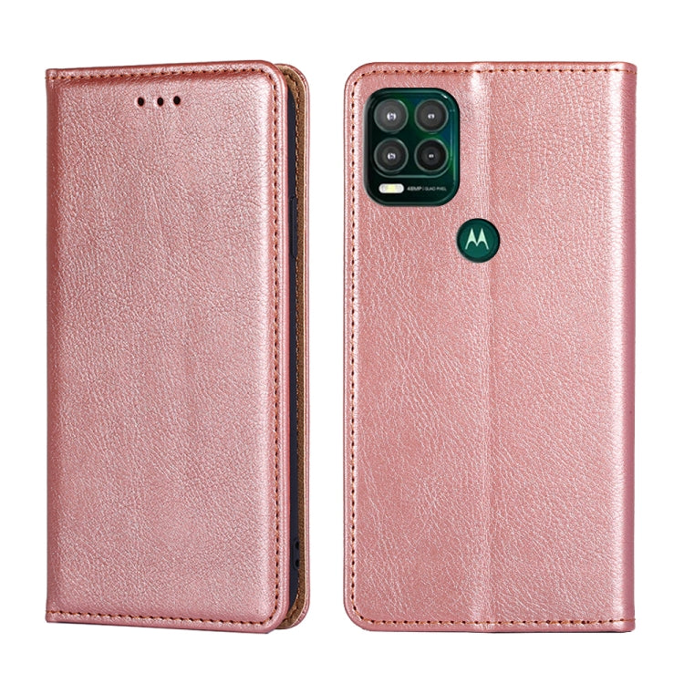 For Motorola Moto G Stylus 4G 2022 Pure Color Magnetic Leather Phone Case
