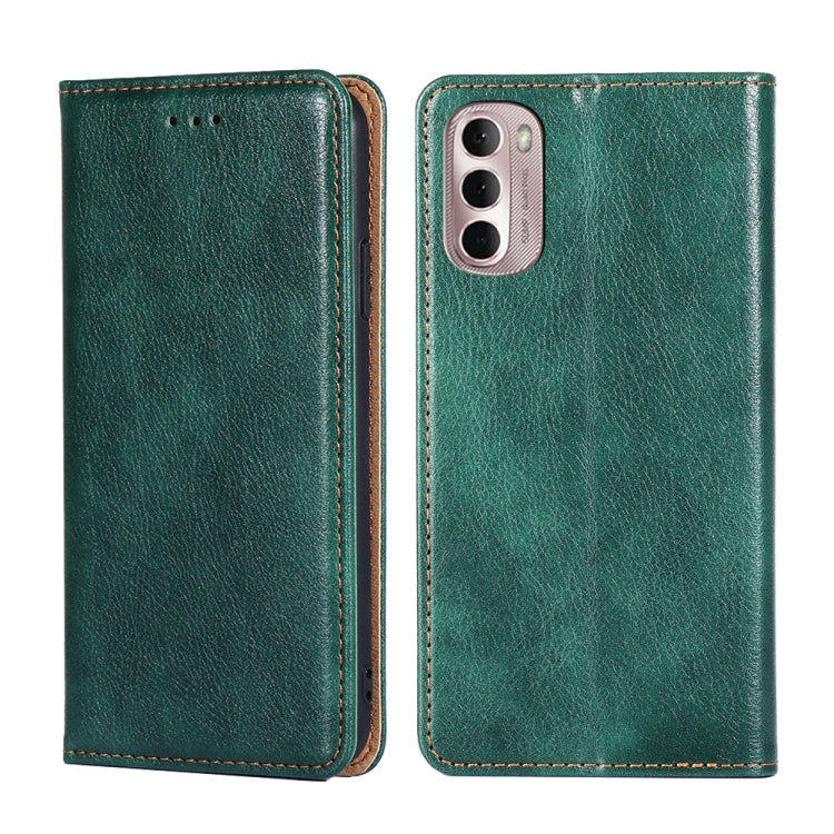 For Motorola Moto G Stylus 5G 2022 Pure Color Magnetic Leather Phone Case