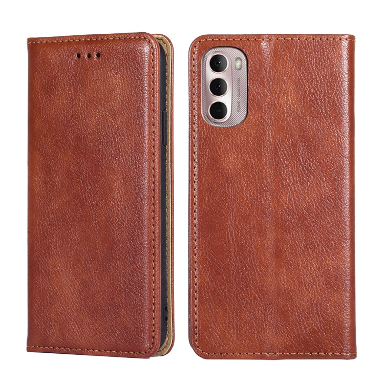 For Motorola Moto G Stylus 5G 2022 Pure Color Magnetic Leather Phone Case