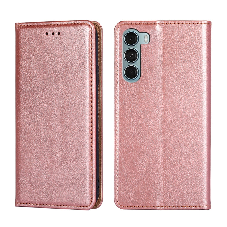 For Motorola Moto G200 5G / Edge S30 Pure Color Magnetic Leather Phone Case