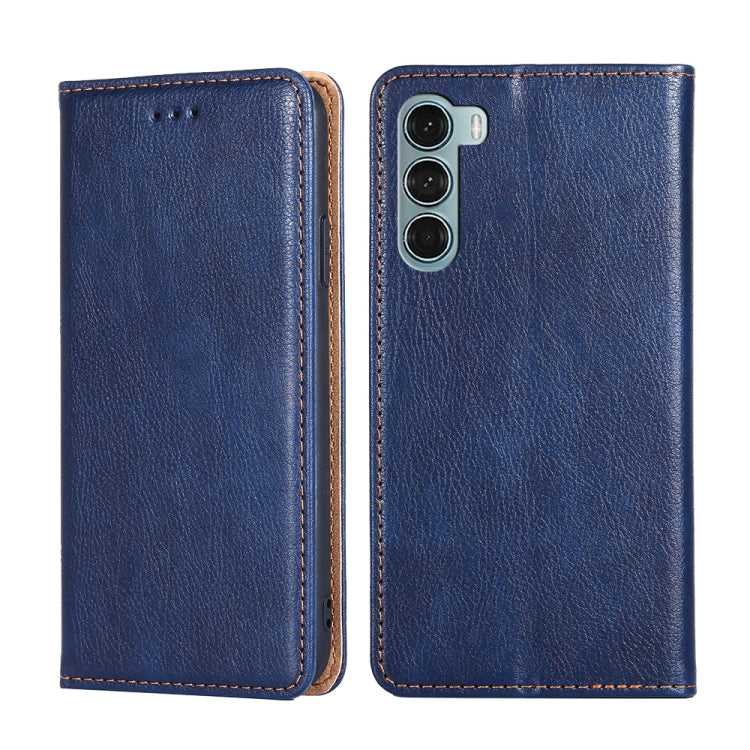 For Motorola Moto G200 5G / Edge S30 Pure Color Magnetic Leather Phone Case