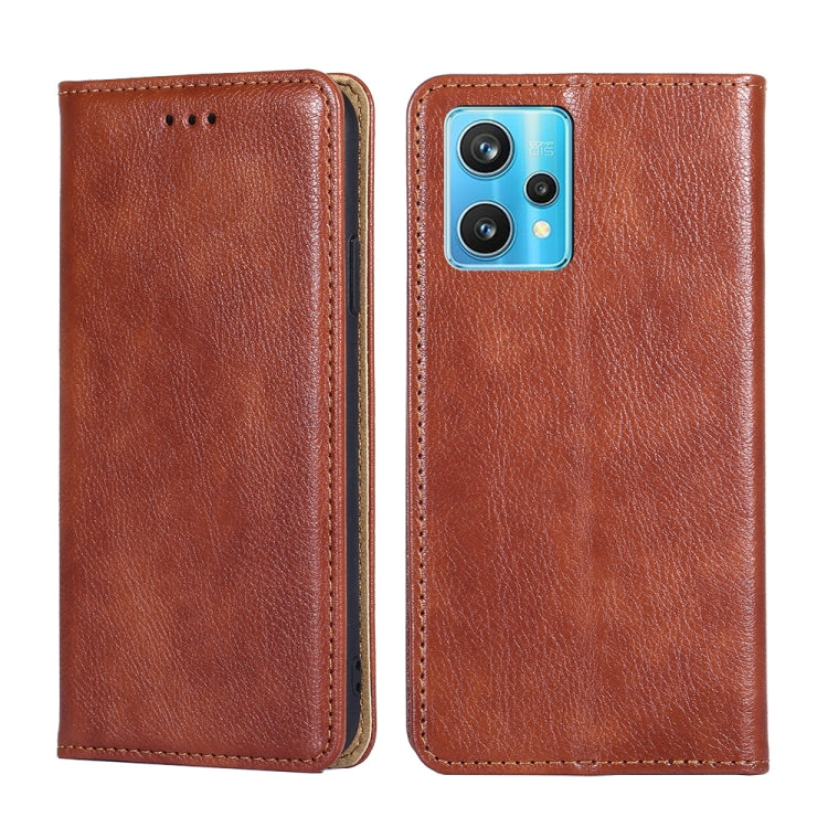 For OPPO Realme 9 Pro+ Pure Color Magnetic Leather Phone Case