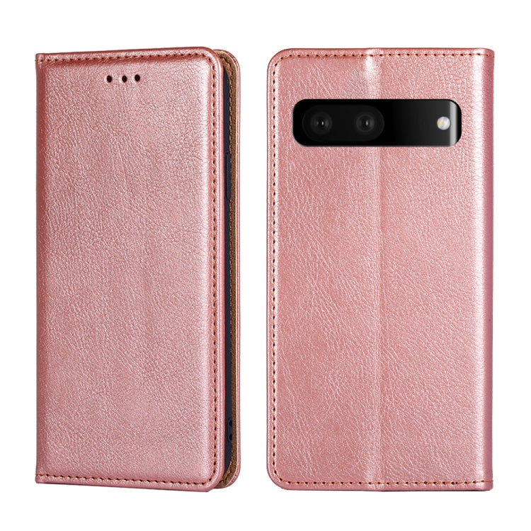 For Google Pixel 7 5G Pure Color Magnetic Leather Phone Case