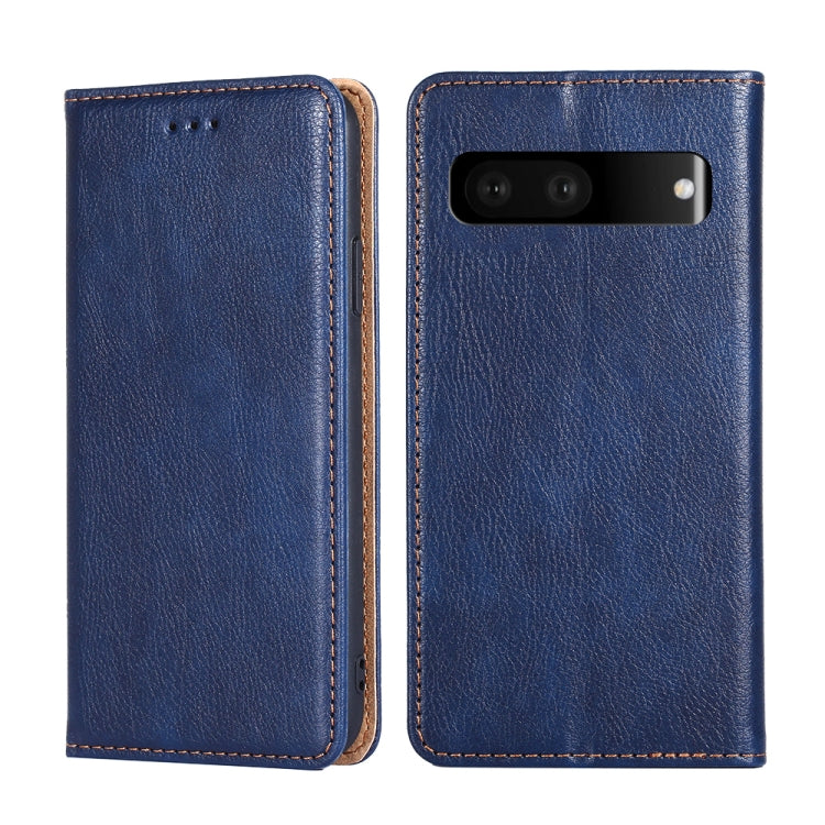 For Google Pixel 7 5G Pure Color Magnetic Leather Phone Case