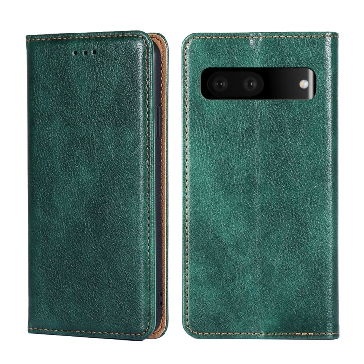 For Google Pixel 7 5G Pure Color Magnetic Leather Phone Case
