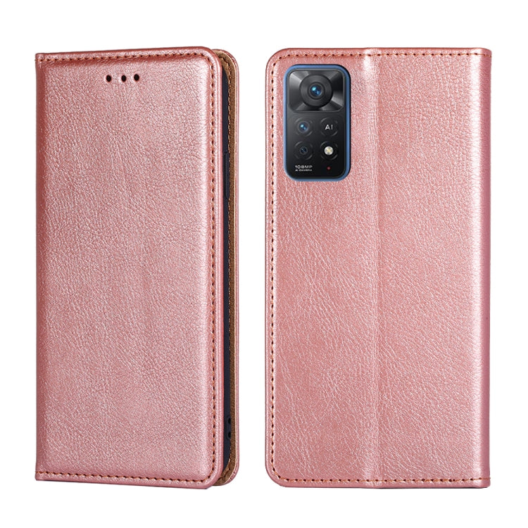 For Xiaomi Redmi Note 11 Pro 4G / 5G Global Pure Color Magnetic Leather Phone Case