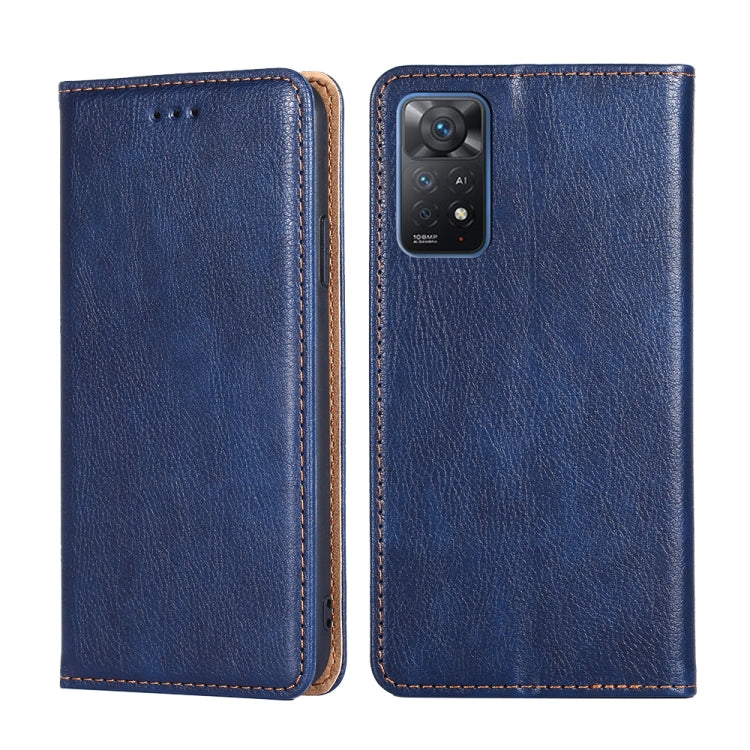 For Xiaomi Redmi Note 11 Pro 4G / 5G Global Pure Color Magnetic Leather Phone Case