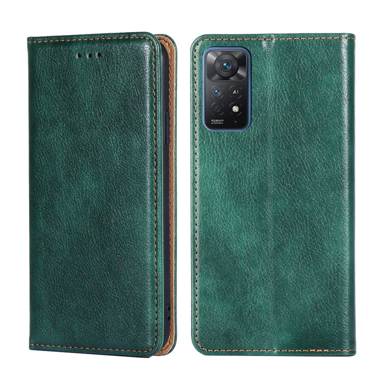 For Xiaomi Redmi Note 11 Pro 4G / 5G Global Pure Color Magnetic Leather Phone Case