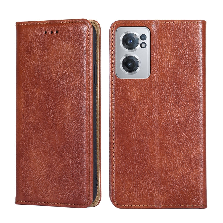 For OnePlus Nord CE 2 5G Pure Color Magnetic Leather Phone Case
