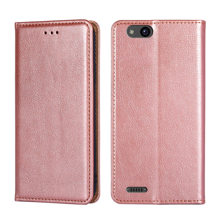 For ZTE Tempo X / Vantage Z839 / N9137 Pure Color Magnetic Leather Phone Case