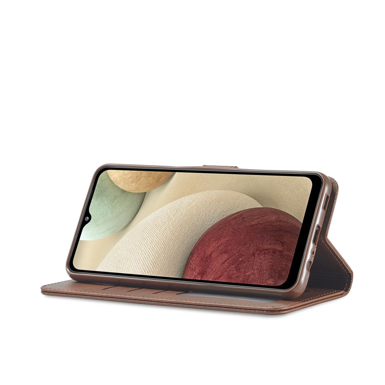 For Samsung Galaxy M33 5G LC.IMEEKE Calf Texture Leather Phone Case