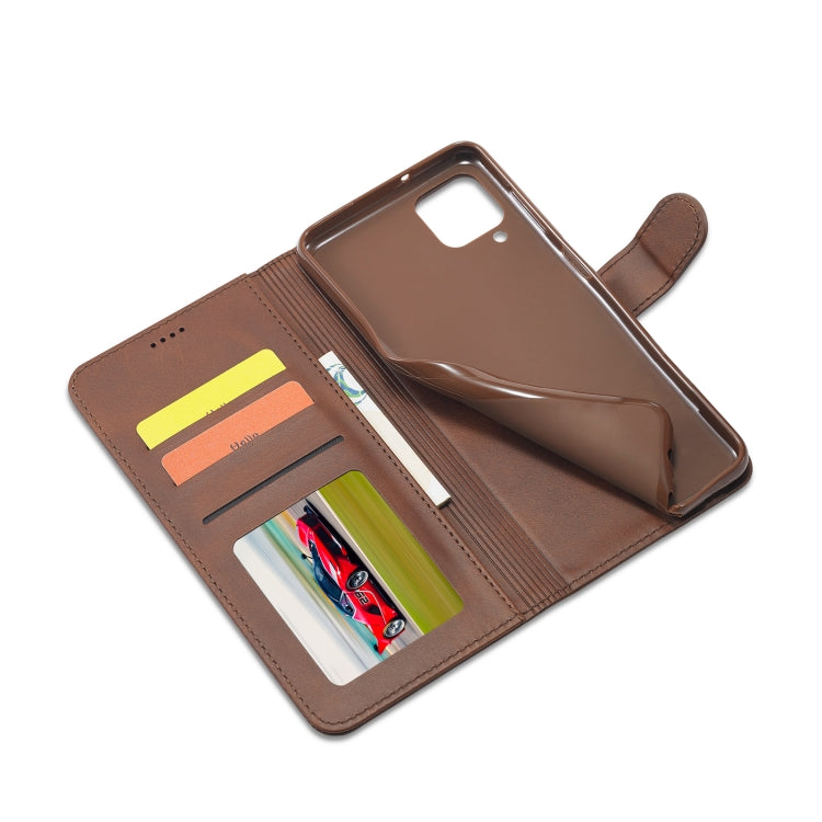 For Samsung Galaxy M33 5G LC.IMEEKE Calf Texture Leather Phone Case
